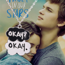 Cupid Fashion Jewelry The Fault in Our Stars Set of Two Okay Alloy Black White Necklace