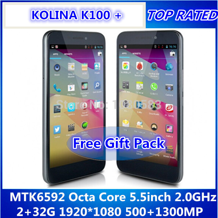 Original Unlocked Smartphone Android 4 2 5 5 GPS 3G WCDMA GSM MTK6592T Octa Core IPS