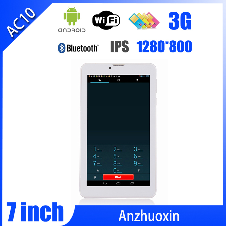 Promotional IPS 1024x600 3G 8GB Quad Core Cell Customized Metal Shell Dual Camera 7 inch Tablet