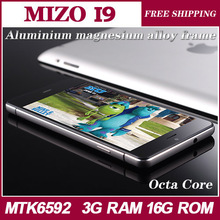 Original MIZO I9 mobile phone MTK6592 Octa Core 5.0 inch android 4.4 3G RAM 16G ROM Spanish Russian language celular Smartphone