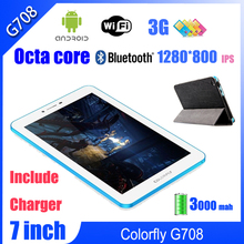 1280*800 OGS IPS Hot Sell 7 inch Octa Core MTK6592 1GB 8GB 3G Android Tablet Colorfly G708 Free Shipping