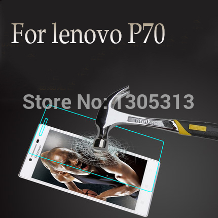 New Top quality with Retail package tempered glass screen for lenovo P70 t protector guard protective