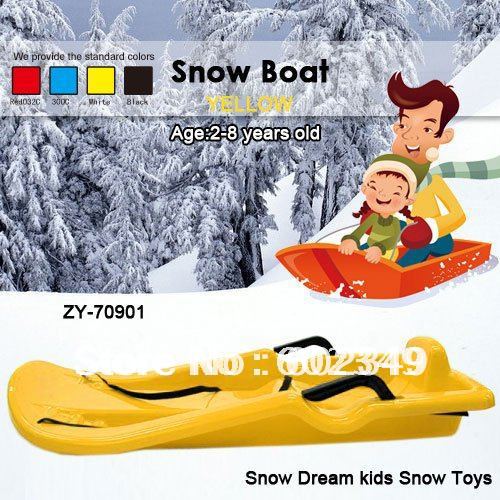 Hot Sale Free Shipping, Plastic Kids Outdoor Snow bobsled of snow sled ...