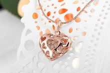 Chain with Pendant Necklace Promotion free shipping 18k gold necklace Jewelry fashion jewelry heart Pendant