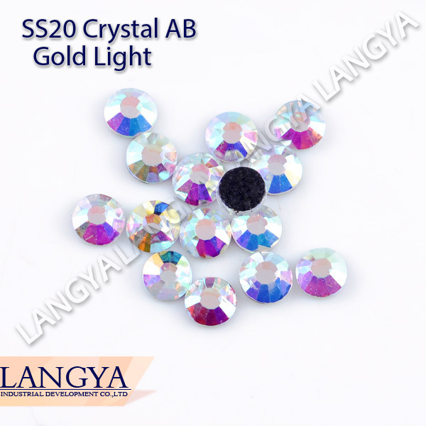 Loose Clear Stones SS20 Crystal AB Gold Light Hotfix Rhinestones 1440pcs For Jewelry Accessories