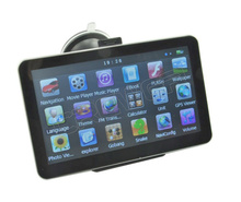 Free shipping 7 inch GPS navigation with 4GB memory 128M RAM + FM,  YF solution HD 800*480  Touch Screen  Win CE 6.0