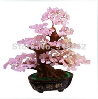 Natural crystal powder dedication lucky tree furnishing articles crystal tree        wholesale
