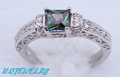 Best-selling Models ! Multicolour Mystic Topaz Fashion jewelry 925 Fashion Silver Rings size #8 HR73B Free Shipping !