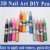 12 Colors Set Of 3D Dotting Pen Nail Art Pen for UV Gel Acrylic Design DIY Creative Nail Art Painting drawing Pen Freeshipping