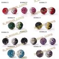 New Arrival  Mixed Shamballa Beads 12mm AB Clay Gradient  Crystal Shamballa Balls ESHAmix2