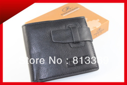 Mens Womens Designer High Quality Leather Pockets Black Nice Long Wallets Bifold ID Credit Card Slots Notecase Gift Idea BB172(China (Mainland))