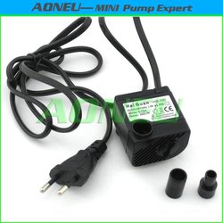 Euro plug 300LPH 220V~240V 50Hz AC Mini Submersible Water Pump With Flow Controller For Fountain/Aquarium/Cooling, Freeshipping(China (Mainland))