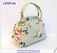 2013 new women canvas dual function printing shoulder tote bag hobos dinner shopping bag diaper evening bag LF06334