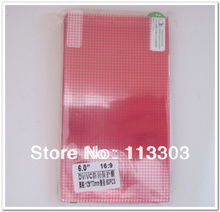 100pcs Universal 6 inch CLEAR Screen Protector Protective Film with Grid for Mobile Phone GPS MP4