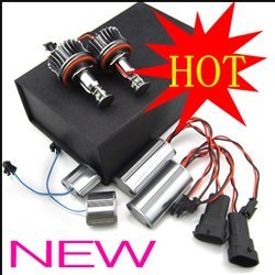 Super Bright 4leds E92 E93 H8 20W LED Angel Eyes Cree LED Chip 2012 New Product Free Shipping(China (Mainland))