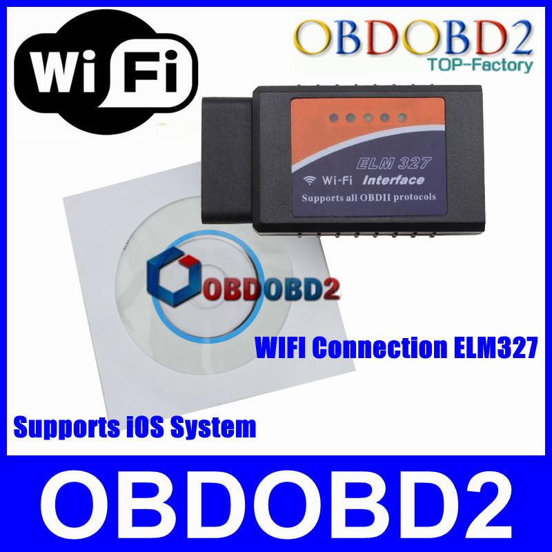 HOT ELM327 Code Reader NEWEST WI FI Function Supports Apple iOS Smartphone PC ELM 327 WIFI