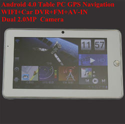2013 NEW 7 inch Car GPS navigation Wifi+DVR+ AV-IN +FM+8GB+512MB DDR3 Android4.0 navigation Dual camera 2.0MP Navitel IGO maps(China (Mainland))