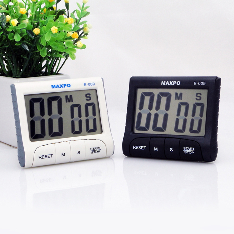 Retail Large Display Digital Kitchen Timer Countdown Magnetic Interval Alarm Clock Desktop with Seconds Cooking Tools KT006(China (Mainland))