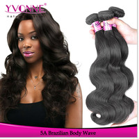 Queen Hair Products,Grade AAAAA Body Wave Brazilian Virgin Hair Weave,Hair Color 1B,3Pcs/Lot,12~28Inches in Stock,Free Shipping
