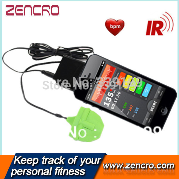 Silicone Mini Finger Clip heart rate monitor for Smartphone