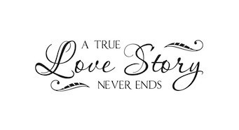 True-Love-Story-Never-End-Vinyl-Lettering-Decor-Family-Wedding ...