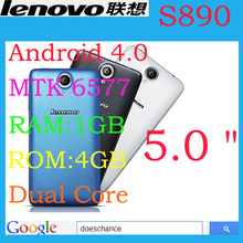 hot selling Original Lenovo S890 phone MTK6577 Dual Core 8MP RAM 1GB  ROM 4GB Android phone on sale in stock