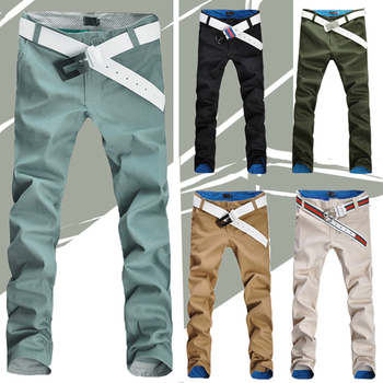 2015 новый горячие мужские джинсы свободного покроя прямые брюки мужчины тонкий подходят весна осень джинсовые длинные брюки брюки 8 размеры 6 цвета #