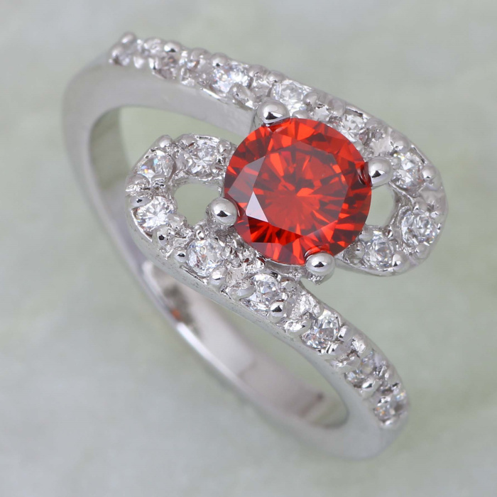 Fashion-jewelry-Red-cubic-zirconia-Silver-platinum-plated-rings-J361 ...