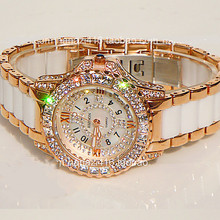 2014 Luxury Crystal Women’s Bracelet! Female Diamond Dress Watch Ladies Fashion Sparkling Shining Rhinestone Wristwatches B50