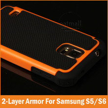 Rubber Hybrid slim Armor For samsung galaxy s5 case For Galaxy S6 Cover fundas Dual layer