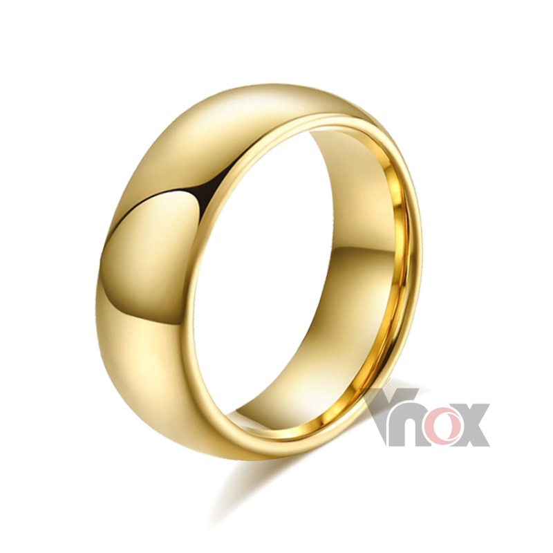 Fashion ring jewelry tungsten rings for men and women wholesale wedding rings high quality gold color