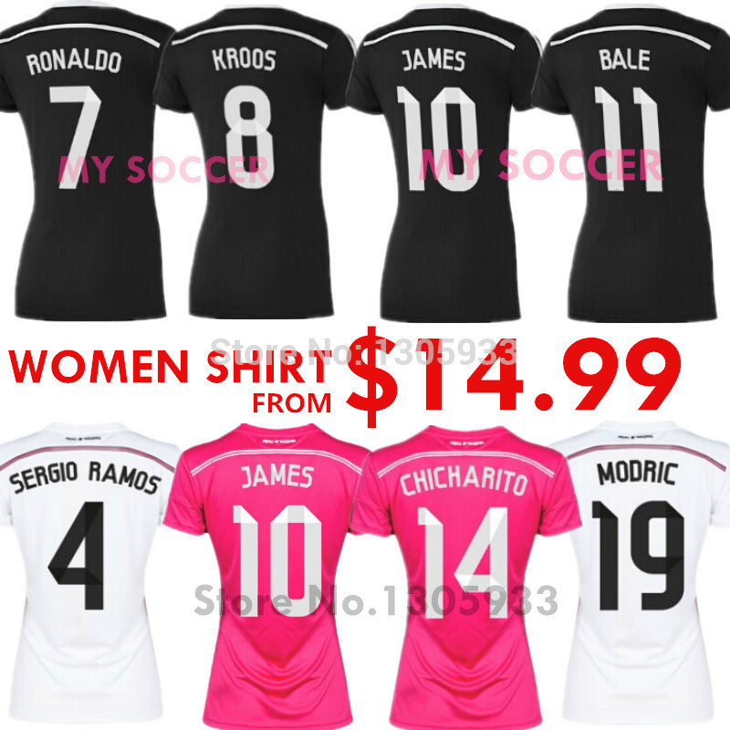 Download this Rodriguez Real Madrid Women Jersey Ramos Bale Kroos picture