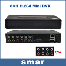 CCTV Mini DVR 8ch H.264 DVR Video Recorder P2P Cloud 8 Channel Security DVR System Smartphone Remote View