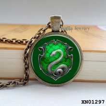 Hogwarts Slytherin Crest Pendant, Harry Potter Necklace, Harry Potter Jewelry