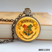 Hogwarts Slytherin Crest Pendant Harry Potter Necklace Harry Potter Jewelry glass cabochon gift