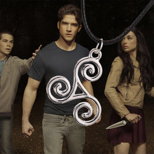 Cupid Fashion Jewelry Teen Wolf Triskele Necklace Triskelion Allison Argent Pendant necklace Movies Jewelry Freeshipping