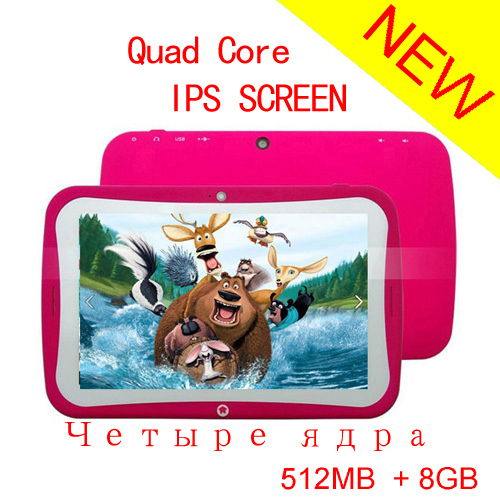 7 inch Quad Core RK3026 Android 4 4 512MB RAM 8GB ROM Kids Games Apps