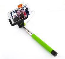 Z07 5 plus Extendable Handheld Monopod Built in Shutter Audio cable wired Selfie Stick take photos