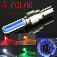 38pcs/lot Free shipping Stock sell 5 COLOR Flash Wheel Valve Cap Wheel Light  MC01P free shipping