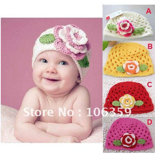 infant hats cap crochet beanie infant hats  in 10pcs Hats beanie  kids infant  flower infant hats cap crochet beanie infant hats  in 10pcs Hats beanie  kids infant  flower