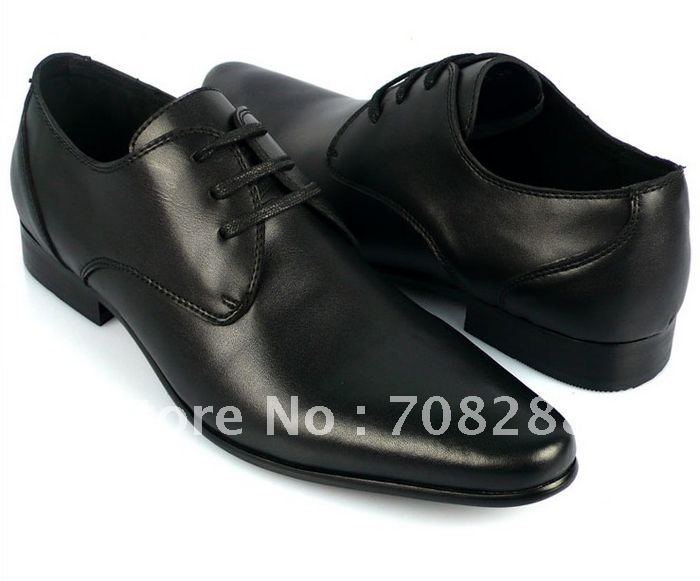 black leather oxfords