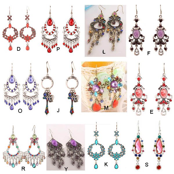 Product ID: 500522384 big long earrings bohemian style,costume jewelry ...
