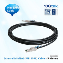 5 Meters MiniSAS (SFF-8088) Cable for networking, pc, telecommunications, 5 pcs/ lot