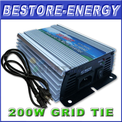 HOT SALE!! GTI 200W Grid Tie Inverter, On Grid Inverter 200 Watt Pure Sine Wave Inverter for PV Solar System(China (Mainland))