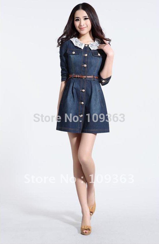 Women's plus denim dresses