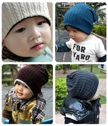 1 Pcs thread baby cap Kids hats Cotton Beanie Infant cap children baby hat(China (Mainland))