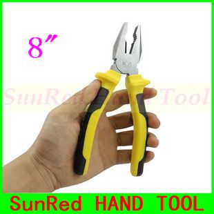 BESTIR TAIWAN ORIGINAL 8" european style linesman pliers chromium vanadium steel DIN and ANSI certificate multi forceps NO.10373(China (Mainland))