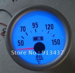 2 INCHES OIL TEMP GAUGE Reasonable shipping costs, high quality, have stock, fast shipping! LED7703(China (Mainland))
