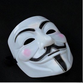 occupy anonymous Delicated V vendetta team guy fawkes masquerade masks Halloween carnival Mask 10pc/lot CPAM free shipping(China (Mainland))