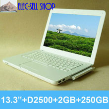 Fast ship wholesale 13 inch 2GBRAM 250GBHDD with DVD-RW Dual core Intel D2500 notebook PC L600 laptop computer